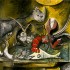 Пабло Пикассо «Натюрморт, кошка и омар»