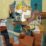 Пабло Пикассо «Натюрморт с фруктами на столе»