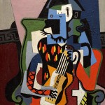 Пабло Пикассо «Арлекин музыкант»