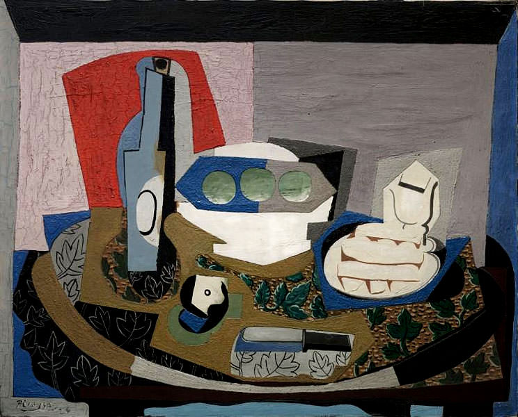 Пабло Пикассо «Натюрморт с бисквитом»