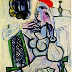 Пабло Пикассо «Женщина в красной шляпе»