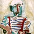 Пабло Пикассо «Сидящий человек (Автопортрет)»