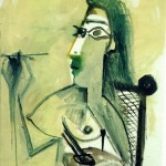 Пабло Пикассо «Рисующая обнаженная в кресле»