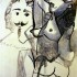Пабло Пикассо «Обнаженная и голова мужчины»