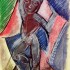 Пабло Пикассо «Обнаженная с поднятыми руками»