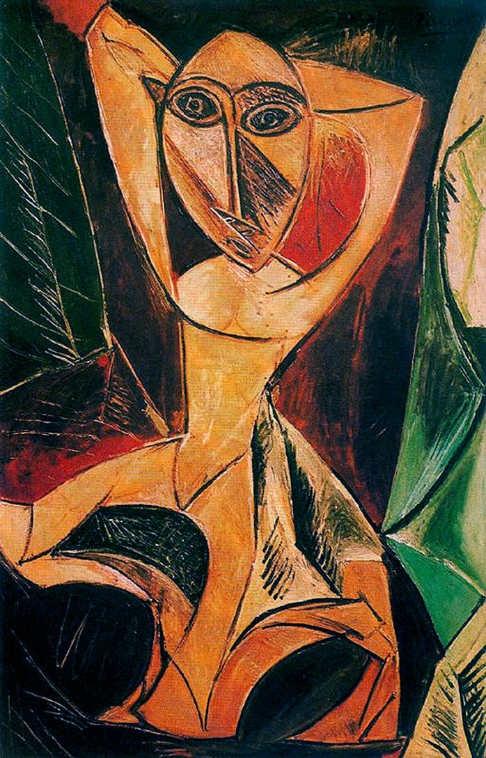 Пабло Пикассо «Обнаженная с поднятыми руками (этюд)»
