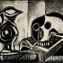 Пабло Пикассо «Черный кувшин и череп»