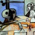 Пабло Пикассо «Натюрморт - череп, кувшин и лук-порей»