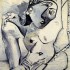 Пабло Пикассо «Женщина на подушке (Жаклин)»