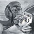 Пабло Пикассо «Поцелуй» II 1969 г.