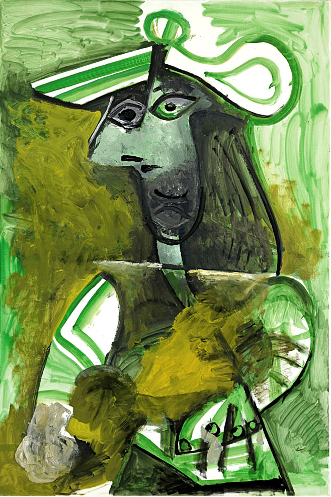 Пабло Пикассо «Женщина в шляпе» 1971 г.