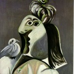 Пабло Пикассо «Женщина с птицей» 1971 г.