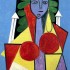 Пабло Пикассо «Женщина в кресле (Франсуаза Жило)»