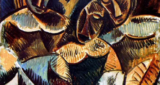Пабло Пикассо «Три фигуры под деревом»