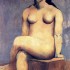 Пабло Пикассо «Сидящая женщина со скрещенными ногами»