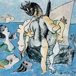 Пабло Пикассо «Сирены и Минотавр, спасающий женщину»