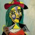 Пабло Пикассо «Женщина в шляпе, с меховом воротником»