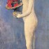 Пабло Пикассо «Молодая обнаженная девушка с корзиной цветов»