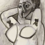 Пабло Пикассо «Обнаженная с поднятыми руками»