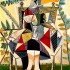 Пабло Пикассо «Женщина, сидящая в саду»