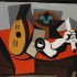 Пабло Пикассо «Мандолина, корзина с фруктами и гипсовая рука»