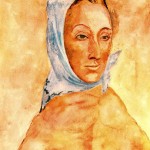 Пабло Пикассо «Портрет Фернанды Оливье в платке»