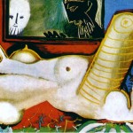 Пабло Пикассо «Лежащая обнаженная (Вуайеризм)»