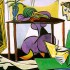 Пабло Пикассо «Интерьер с рисующей девушкой»