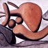Пабло Пикассо «Женщина, бросающая камень»