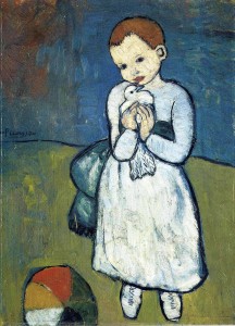 Пабло Пикассо «Ребенок с голубем»