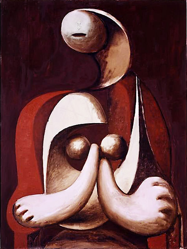 Пабло Пикассо «Женщина, сидящая в красном кресле»