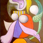 Пабло Пикассо «Женщина с цветком»