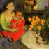 Пабло Пикассо «Мать и ребенок за букетом цветов»