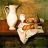 Пабло Пикассо «Натюрморт с кувшином и хлебом»