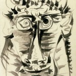 Пабло Пикассо «Голова Минотавра» 1958 г.