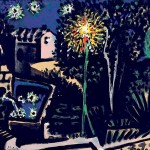 Пабло Пикассо «Пейзаж. Валлорис ночью»