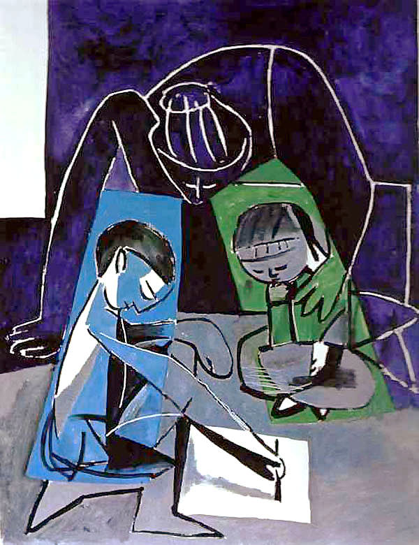  Пабло Пикассо «Франсуаза, Клод и Палома»