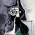 Пабло Пикассо «Портрет женщины в зеленом платье» 1961 г.