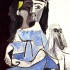 Пабло Пикассо «Женщина с собакой» 1962 г.