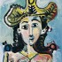 Пабло Пикассо «Женщина в большой шляпе, бюст»
