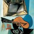 Пабло Пикассо «Натюрморт с гитарой»