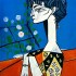 Пабло Пикассо «Жаклин с цветами»