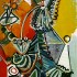Пабло Пикассо «Мушкетер с трубкой и цветами»