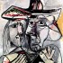 Пабло Пикассо «Мужчина и женщина» 1971 г.