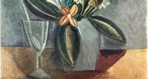 Пабло Пикассо «Букет цветов в сером кувшине»