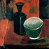 Пабло Пикассо «Зеленая миска и черная бутылка»