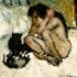 Пабло Пикассо «Сумасшедшая с кошками»