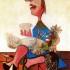 Пабло Пикассо «Женщина с петушком»