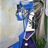 Пабло Пикассо «Портрет Сильветт Давид в зеленом кресле»