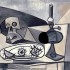 Пабло Пикассо «Череп, морские ежи и лампа на столе»